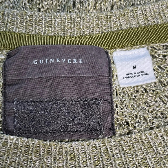 Anthropologie | Guinevere | Golden Olive Hemp Sweater - Picture 3 of 4